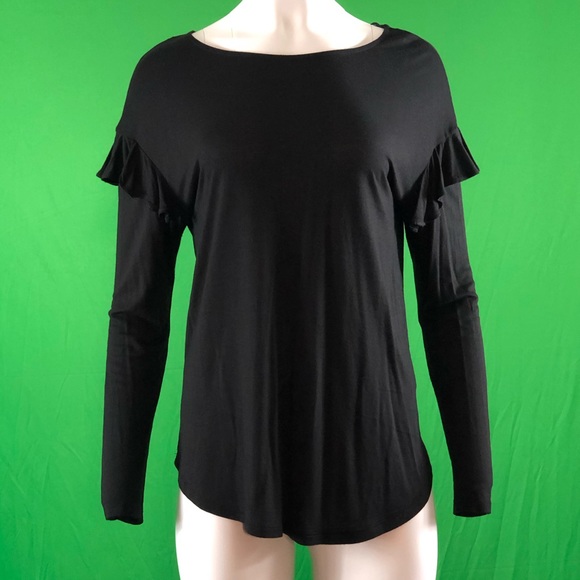 Drop Shoulder Ruffle Top - Picture 2 of 7